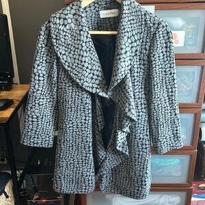 Calvin Klein Women's Gray Patterned Jacket